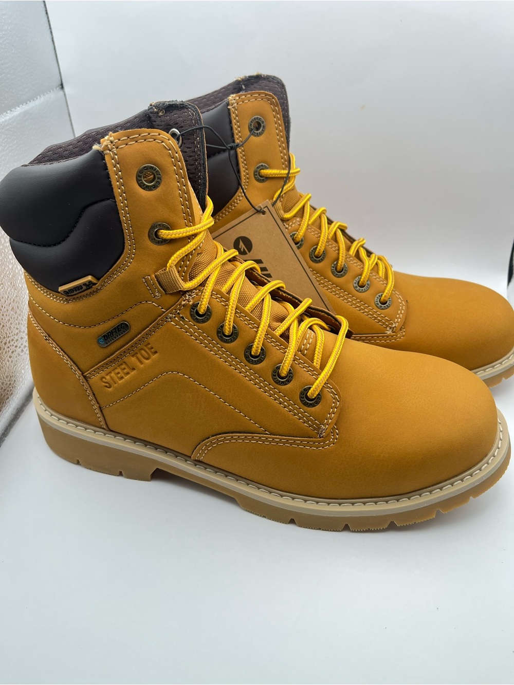 Dri-Tec New Men's 9M Steel Toe Waterproof Oil-Resistant Lace-up Work Boots